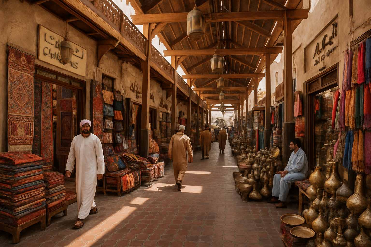 Traditional souk market in Dubai